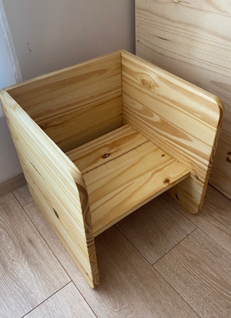 Manine Montessori Cube Chair Set (1 petit + 1 grand) - Table et chaise
