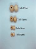 Perles rondes bois