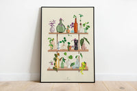 PROPAGATION DE PLANTES  - Affiche plante A3/A4 - Poster, illustration végétale