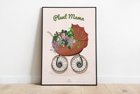 PLANT MAMA New Edition - Affiche plante A3 - Poster, illustration végétale, botanique, plantes, décoration, art, jungle paper, boho, vintage