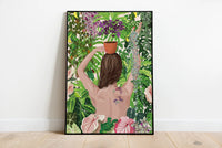 PLANT LADY - Affiche plante A3/A4 - Poster, illustration végétale