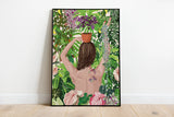 PLANT LADY - Affiche plante A3/A4 - Poster, illustration végétale