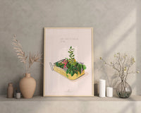 HOUSEPLANT - Affiche plante A3/A4 - Poster, illustration végétale