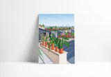 TOITS DE PARIS - Affiche plante A3 - Poster, illustration végétale
