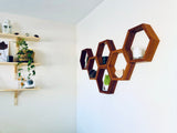 Etagère décorative héxagonale