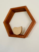 Etagère décorative héxagonale