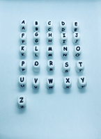 Perles silicone alphabet